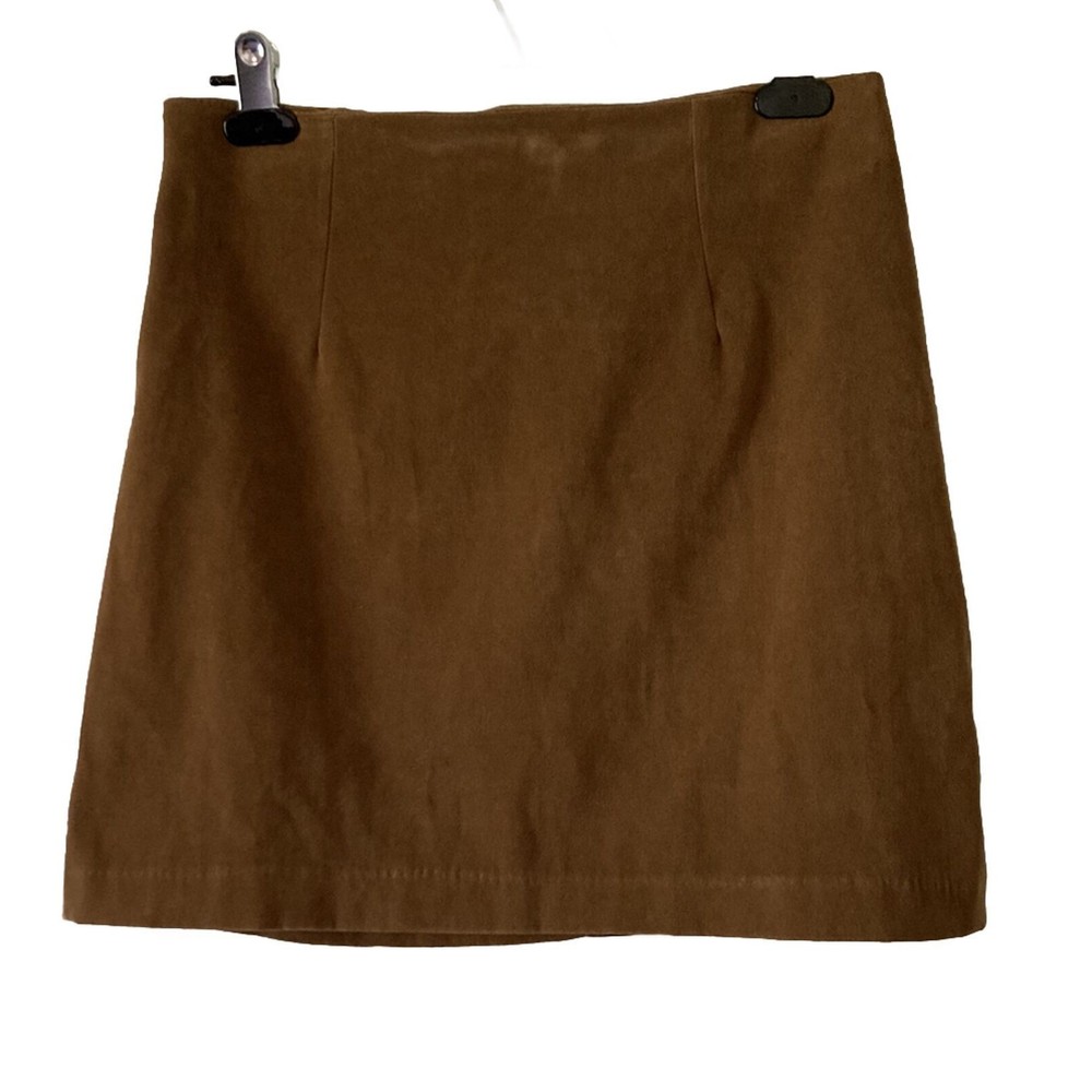 Byer Too!‎ Brown Velvet Mini Skirt with Back Zipper Womens Size 9